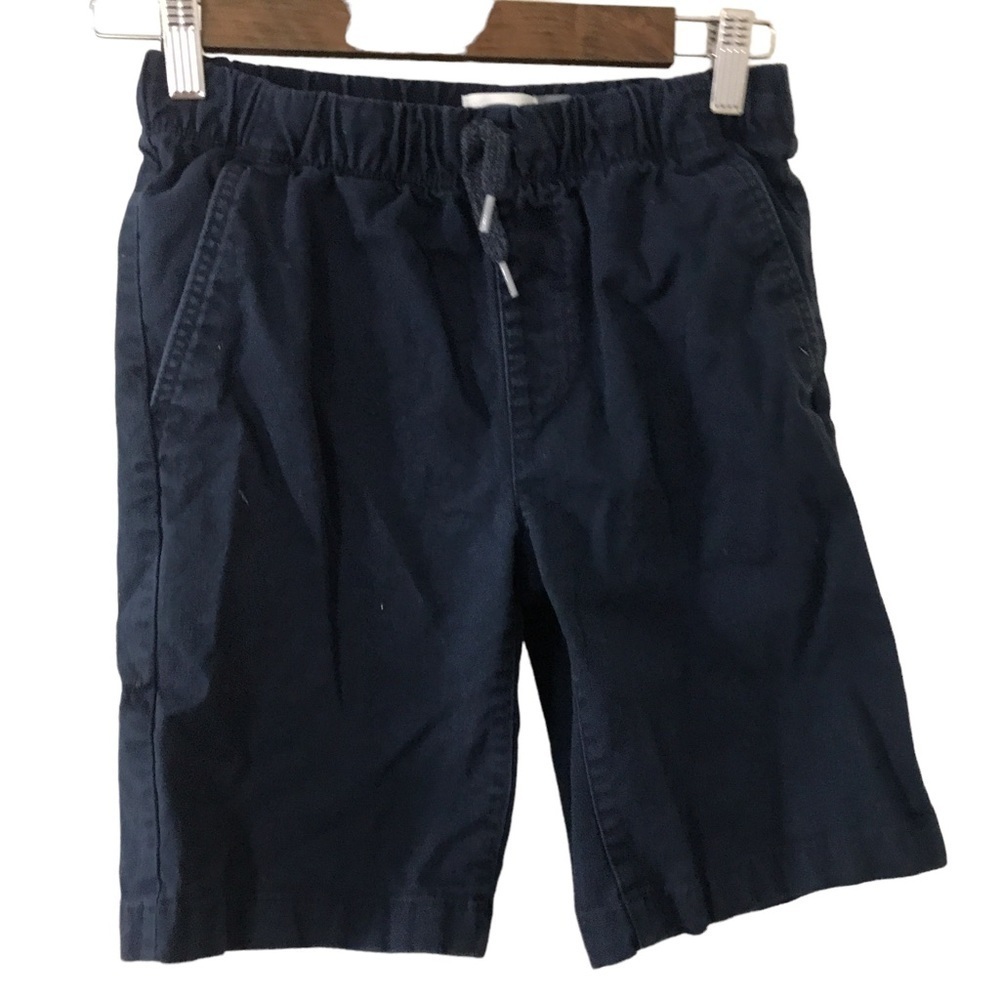 3/$15 boys kids navy blue elastic waist Bermuda uniform shorts